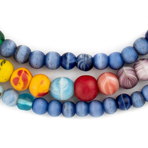 Rare Round Vintage Binta Banji Czech Prosser Beads #13182