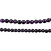 Dark Round Amethyst Beads (4mm)