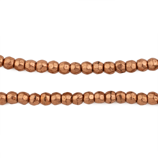 Copper Round Hammered Beads (5mm)