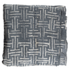 Grey Bogolan Mali Mud Cloth (Maze Design)