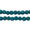 Teal Green Volcanic Lava Beads (8mm)