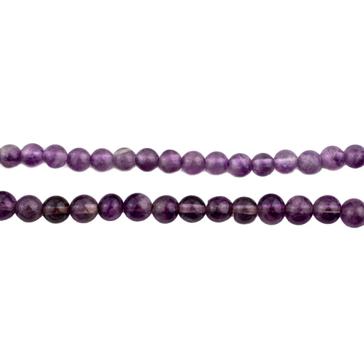 Round Amethyst Beads (4mm) - The Bead Chest