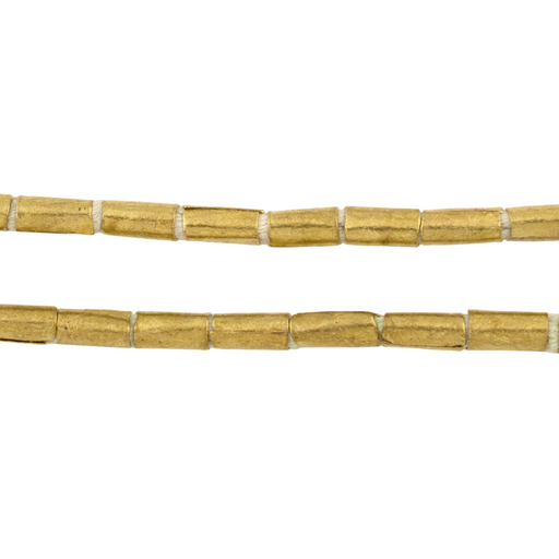 Brass Ethiopian Tube Beads (6x4mm)
