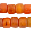 Old Orange Cylinder Tomato Beads