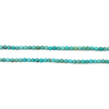 Faceted Round Blue Turquoise Beads (2mm)