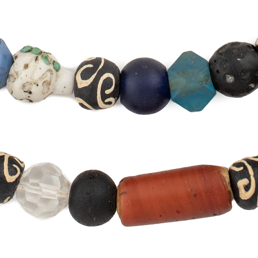 Premium Vaseline & Antique Trade Beads #16688 - The Bead Chest