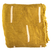Earthy Mustard Bogolan Mali Mud Cloth (Minimalist Design)