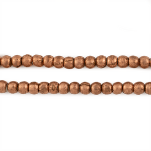 Round Copper Ethiopian Beads (4mm)