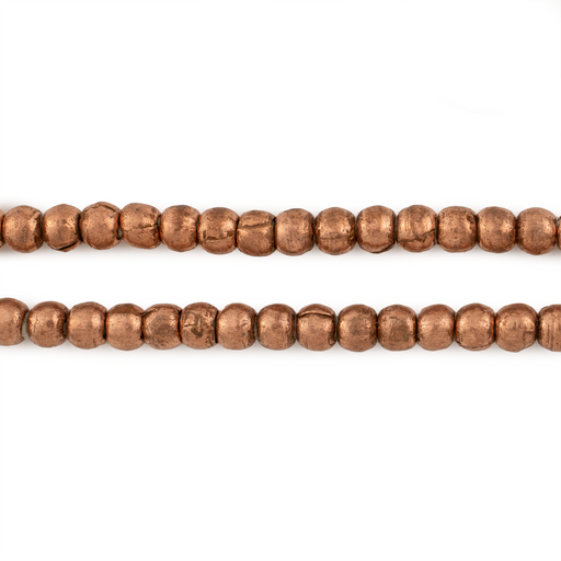 Round Copper Ethiopian Beads (4mm)