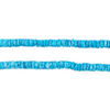 Dark Turquoise Sliced Shell Heishi Beads (3mm)