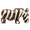 Grazing Zebra Bone Batik Pendant