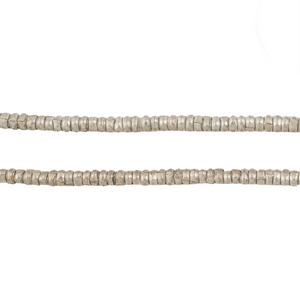 Silver Heishi Ethiopian Beads (3mm)