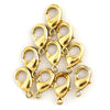Brass Lobster Clasps (9.5mm, Set of 20)