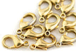Brass Lobster Clasps (9.5mm, Set of 20) - The Bead Chest