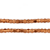 Copper Faceted Diamond Cut Beads (4mm, Large Hole)