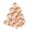 Copper Lobster Clasps (9.5mm, Set of 50)