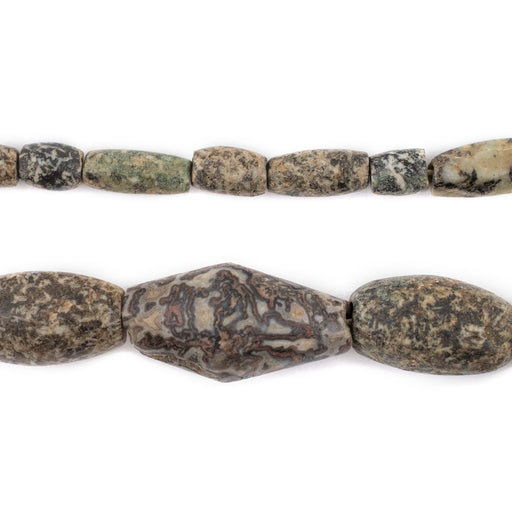 Ancient Mali Granite Stone Beads #12477 - The Bead Chest