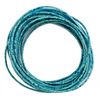 1.5mm Turquoise Speckled Round Leather Cord (15ft)