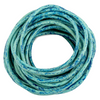 3.0mm Turquoise Speckled Round Leather Cord (15ft)