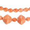 Orange Recycled Paper Beads from Uganda (Large)