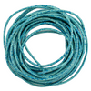 2.0mm Turquoise Speckled Round Leather Cord (15ft)