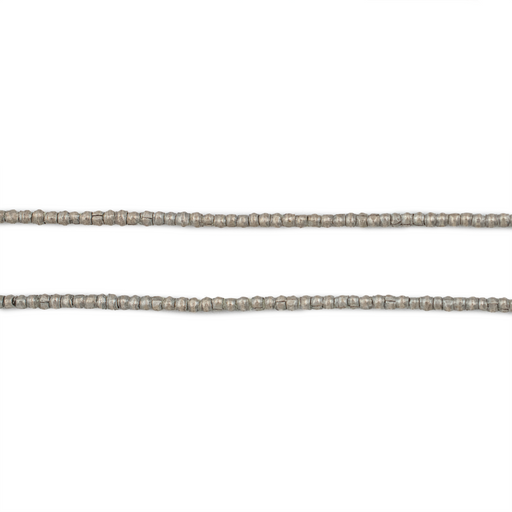 Vintage Silver Tiny Heishi Ethiopian Beads