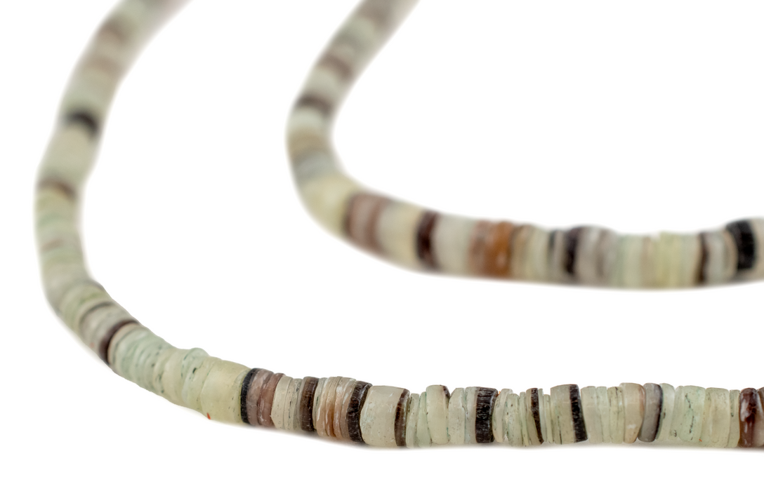 Light Green Natural Shell Heishi Beads (5mm)