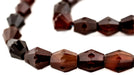 Vintage Idar-Oberstein Faceted Agate Bicone Beads - The Bead Chest