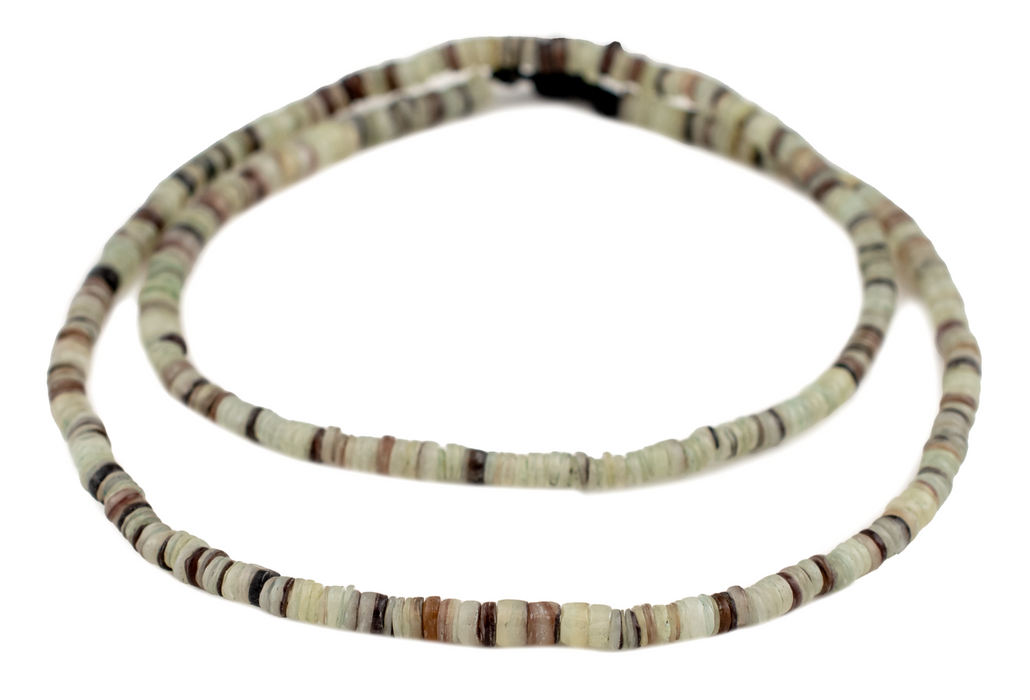 Light Green Natural Shell Heishi Beads (5mm)