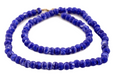 Dark Blue & White Swirl Padre Beads (9mm) - The Bead Chest