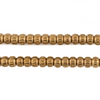 Antiqued Brass Ridged Round Beads (6mm)