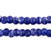 Dark Blue & White Swirl Padre Beads (9mm)