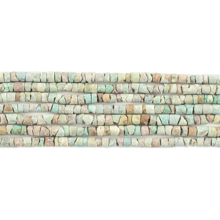 Rustic Green Afghan Turquoise Stone Beads (2.5mm)