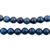 Vintage Round Weathered Lapis Lazuli Beads (8mm)
