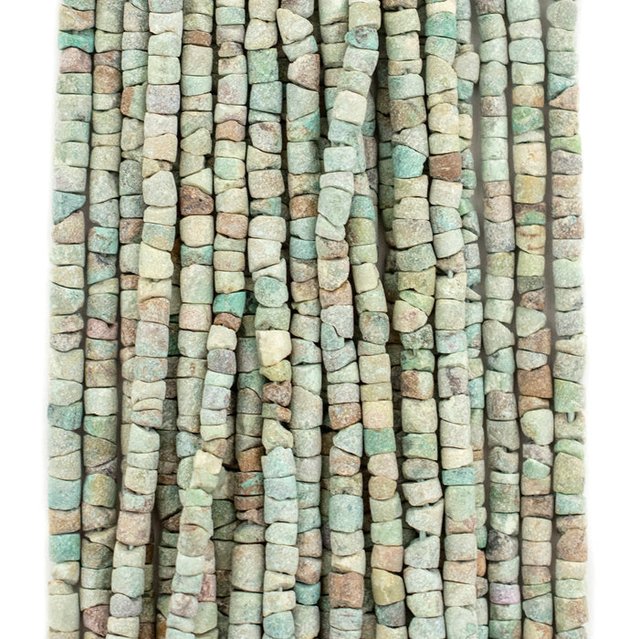Rustic Green Afghan Turquoise Stone Beads (2.5mm)
