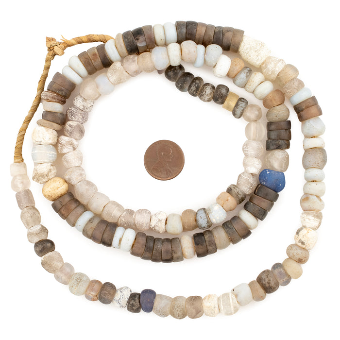 Assorted Antique Ethiopian Moon Beads - The Bead Chest