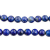 Vintage Round Mottled Lapis Lazuli Beads (8mm)