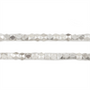 Shiny Silver Faceted Diamond Cut Beads (4mm, Large Hole)
