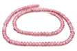 Pastel Pink White Heart Beads (8mm) - The Bead Chest
