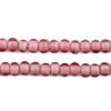 Rose Pink White Heart Beads (8mm)