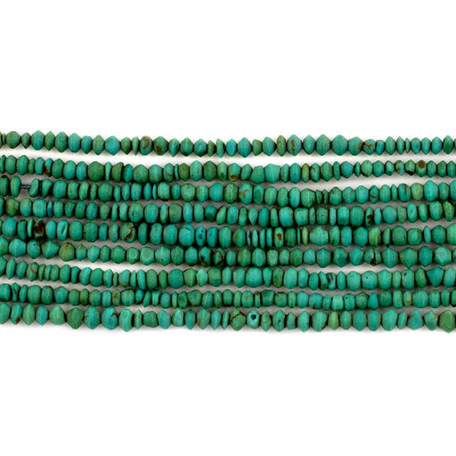 Malachite-Style Stone Heishi Beads (2.5mm) - The Bead Chest