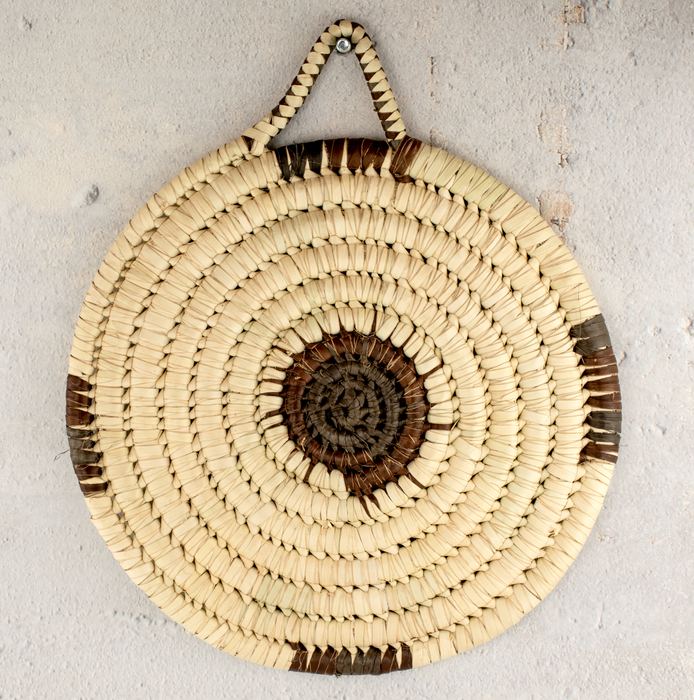 Brown Woven Basket Wall Art