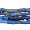 Fulani Funeral Beads - Blue Russian Tube Glass Beads