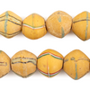 Striped Yellow Antique Venetian King Beads