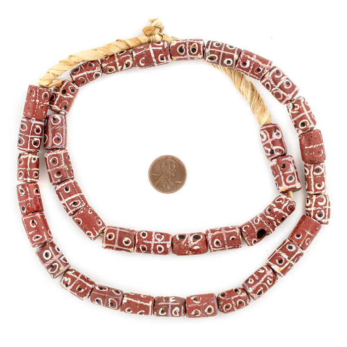 Tic-Tac-Toe Venetian Trade Beads #13424