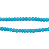 Turquoise White Heart Beads (4mm)