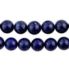 Vintage Round Dark Lapis Lazuli Beads (12mm)