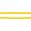 Yellow White Heart Beads (3mm)
