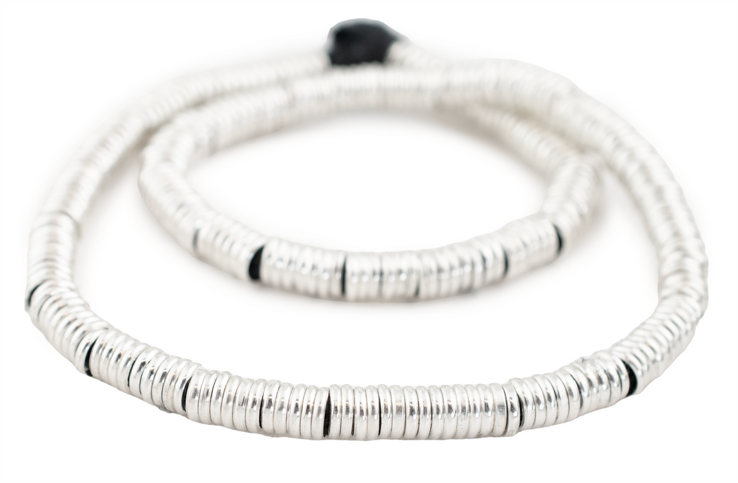 Shiny Silver Ring Beads (6mm) - The Bead Chest