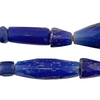 Rare Jumbo Antique Russian Blue Tube Beads #17256